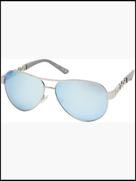 Aviator Sunglasses with Mirror Coating Metal Frame